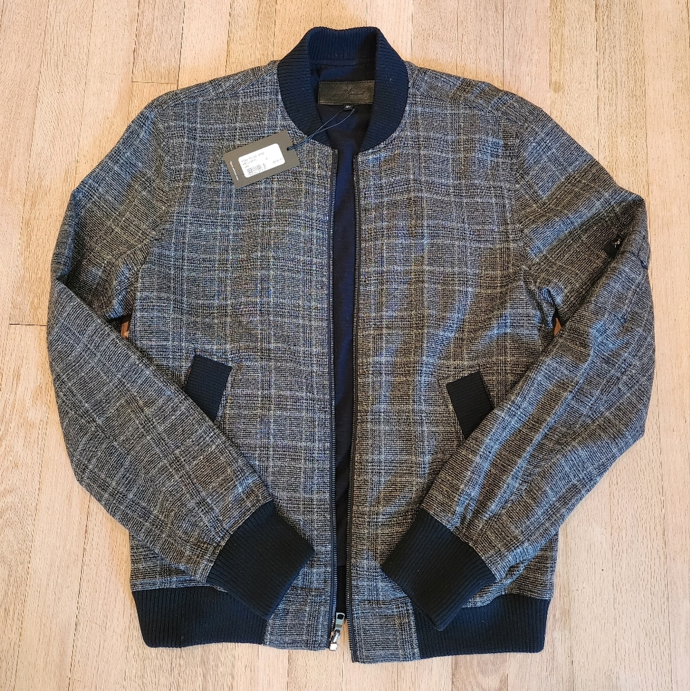 7 For All Mankind Glen Plaid Bomber